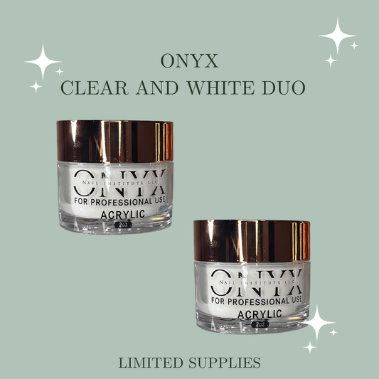 Duo - Clear and White Acrylic Powders